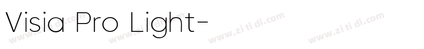 Visia Pro Light字体转换 Visia Pro Light字体转换